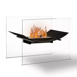 Chimenea de etanol negra Atlanta