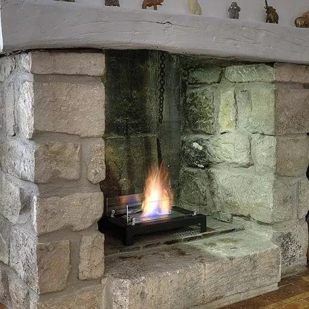 Estufa ecológica para renovar una vieja chimenea Color Negro