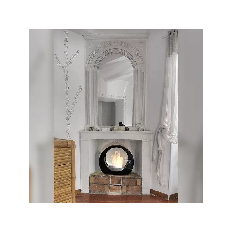 Chimenea de etanol de pie Manhattan, 2,7 kW Color Blanco