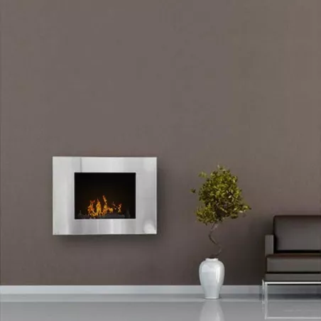 Firenox Chimenea bioetanol Vario, 80x59x18cm Color Acero inoxidable cepillado
