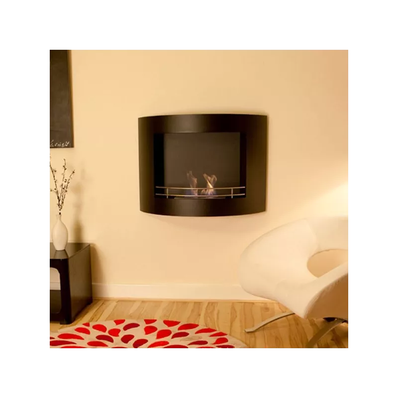 HarmonieChimenea de etanol , 84x27x68cm Color Blanco Quemador 2.2L/4kW