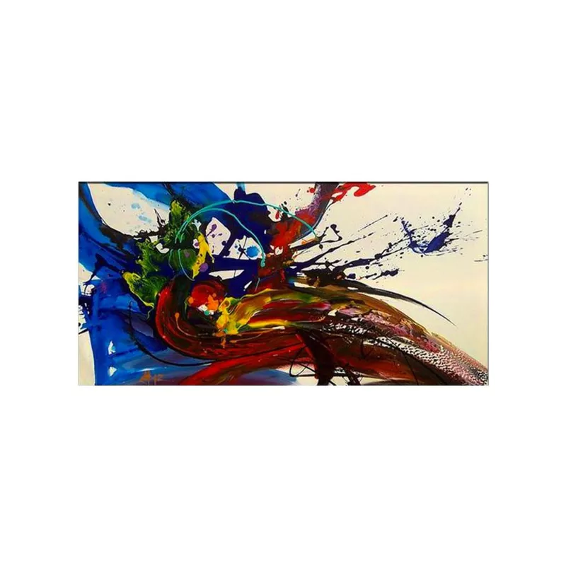 Pintura en color con pavo real estilizado 60x90 cm