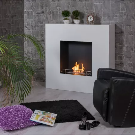 Gran chimenea de etanol Elite Color Blanco