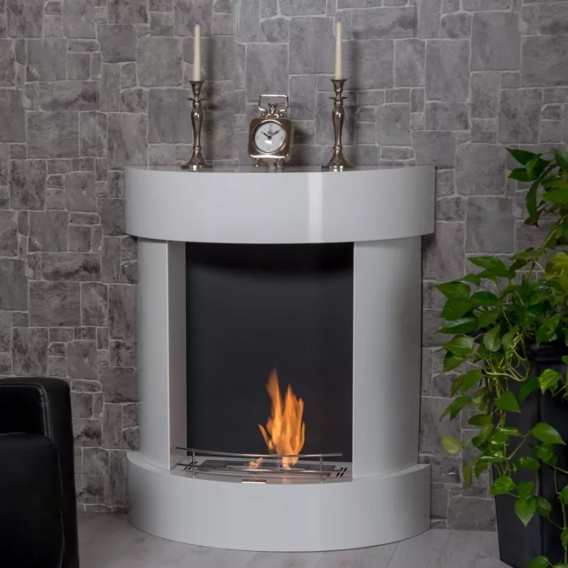 Velvet Chimenea orgánica de imitación tradicional : Wikao Color Blanco