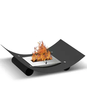 Chimenea de etanol negra Plate