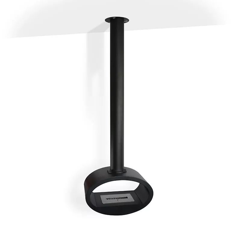 Chimenea mural Ellipse Color Negro Opción Modelo pequeño (H. 189cm) Apertura Abierto por 2 lados
