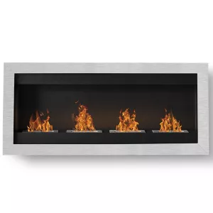 Chimenea de etanol Sevenfire acero inoxidable 4 quemadores