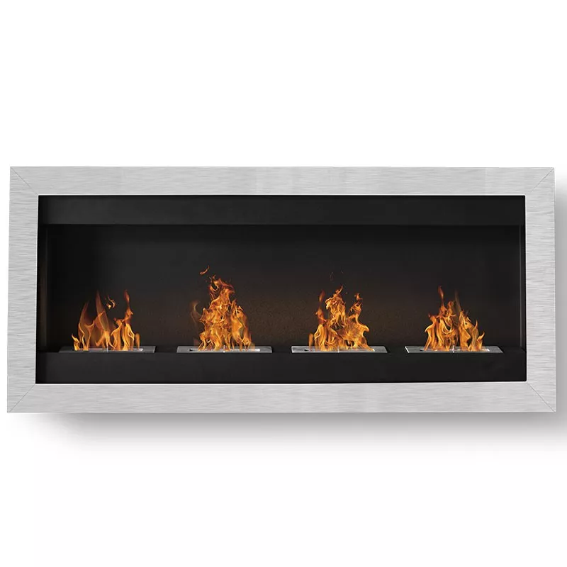 SevenFire Chimenea de etanol XL 4 quemadores Color Acero inoxidable cepillado Tamaño 4 quemadores