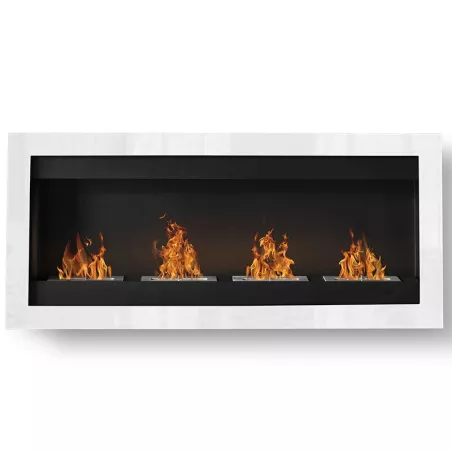 SevenFire Chimenea de etanol XL 4 quemadores Color Blanco Tamaño 4 quemadores