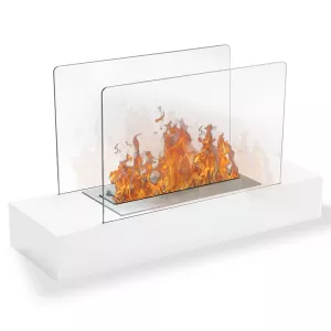 Chimenea de etanol blanca Cecina