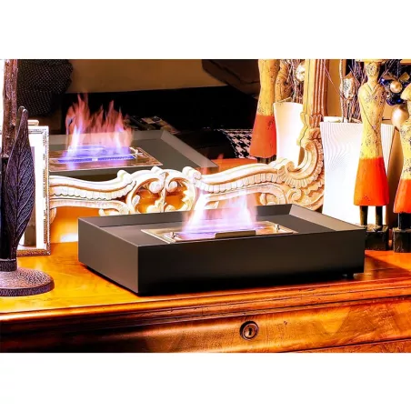 Argos, rehabilitación de la antigua chimenea. Color Negro Quemador 2.2L/4kW