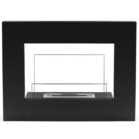Lungola chimenea de biodiseño Color Negro Quemador 1.5L/3kW