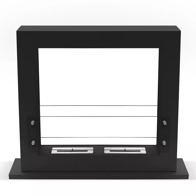 Chimenea independiente Zenith XL, 6 kW de potencia calorífica Color Negro Tamaño 2 quemadores