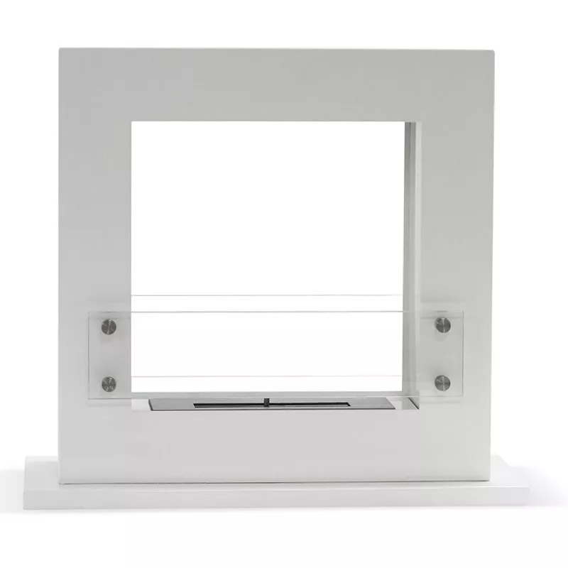 Chimenea de etanol cuadrada Arche, 70 x 60 x 35 cm Color Blanco