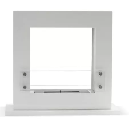 Chimenea de etanol cuadrada Arche, 70 x 60 x 35 cm Color Blanco
