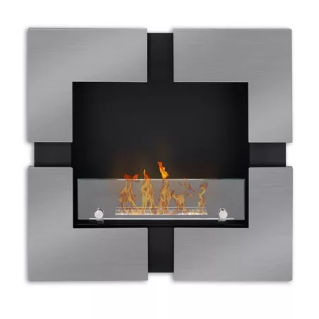 Quattro Chimenea de etanol : Wikao hogar y diseño Color Acero inoxidable cepillado