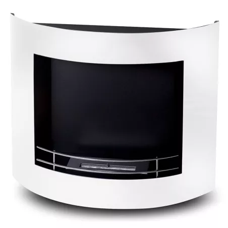 HarmonieChimenea de etanol , 84x27x68cm Color Blanco Quemador 2.2L/4kW
