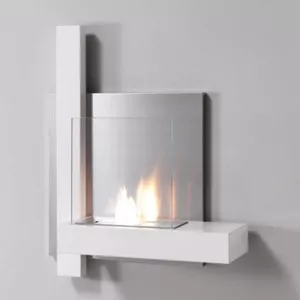 Chimenea mural blanca Melrose