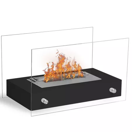 Chimenea de etanol de sobremesa Novita Color Negro