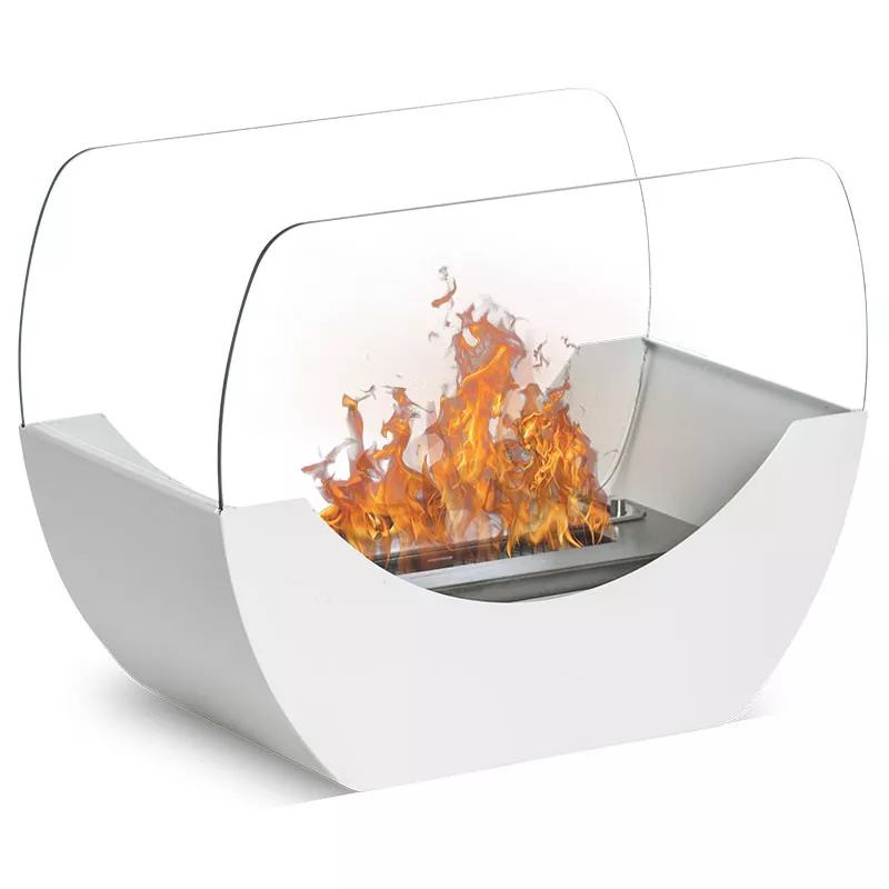 Chimenea de mesa de etanol Chloé Color Blanco
