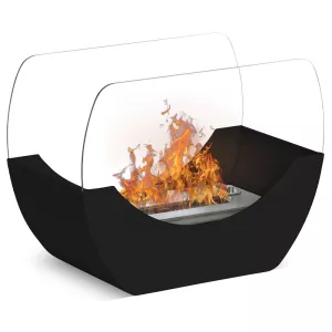 Mesa negra chimenea de etanol Chloe