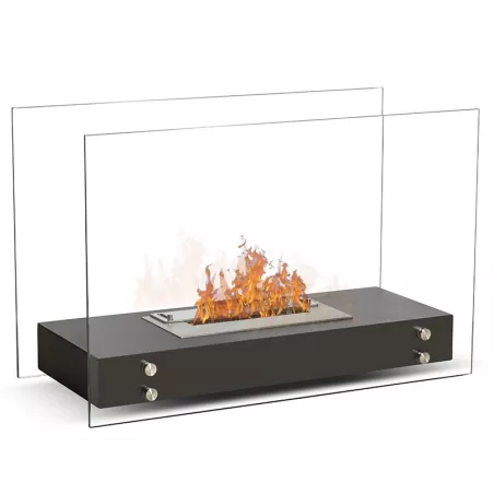 Chimeneas de suelo Ottawa Color Negro Quemador 1.5L/3kW