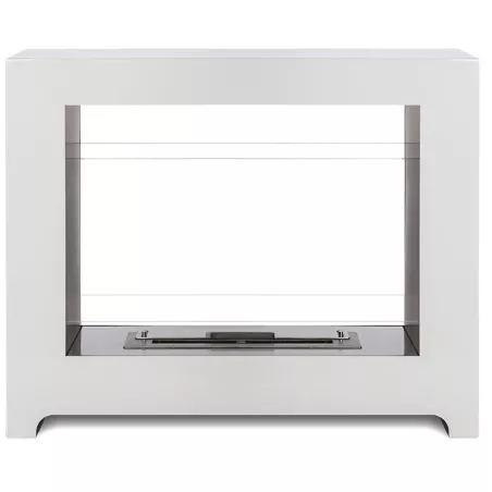 Chimenea de suelo orgánico Tango Color Blanco