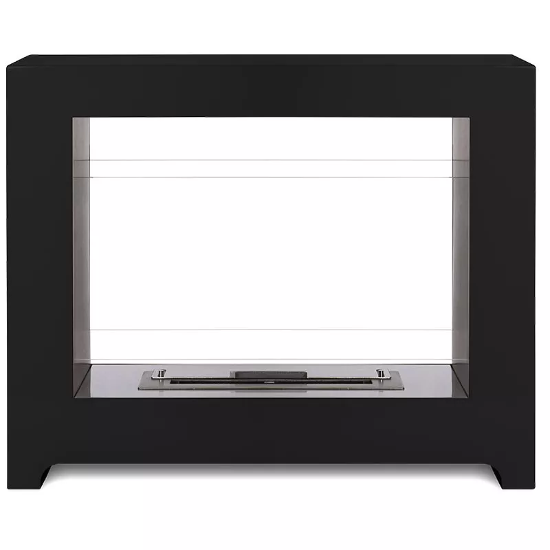 Chimenea de suelo orgánico Tango Color Negro