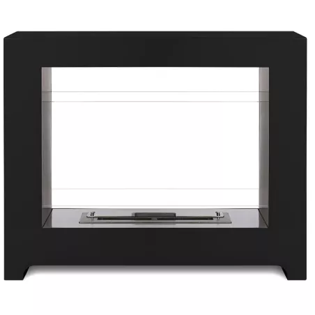Chimenea de suelo orgánico Tango Color Negro