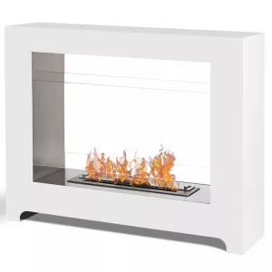 Chimenea de etanol independiente blanca Tango