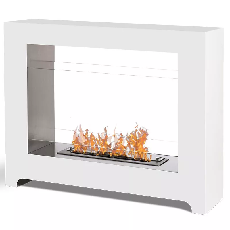 Chimenea de etanol independiente blanca Tango