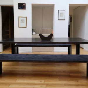 Mesa blanca chimenea de etanol Chloe