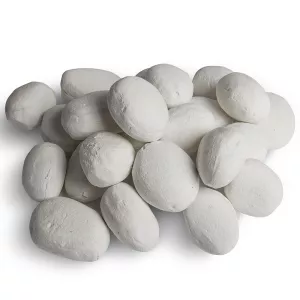 Juego de 24 guijarros decorativos para chimeneas de etanol: Wikao