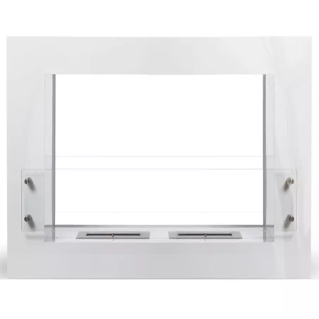 Boston Chimenea de etanol de pie Color Blanco Quemador 1.5L/2,7kW