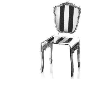 Silla barroca de plexiglás transparente