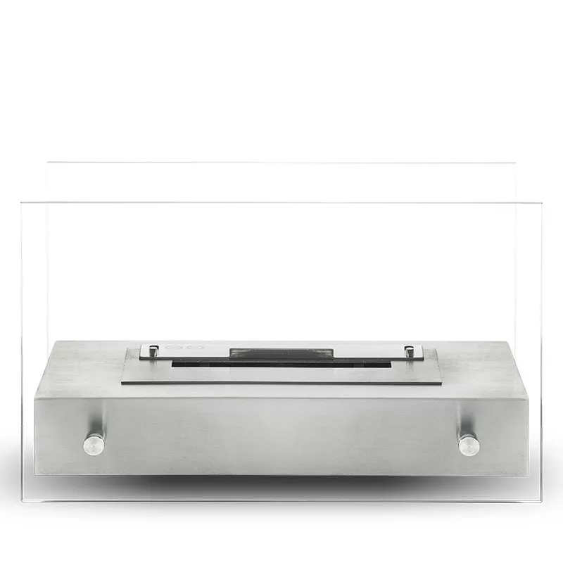 Chimenea de etanol de sobremesa Novita Color Acero inoxidable cepillado