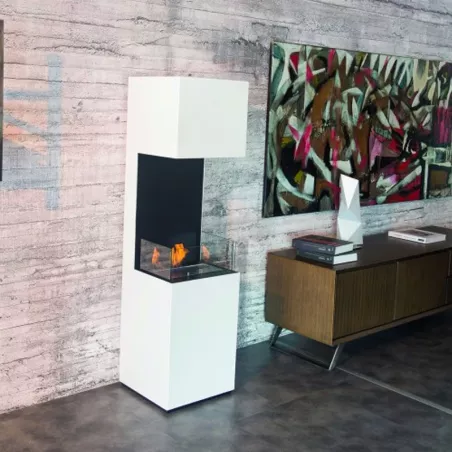 Chimenea de etanol independiente Libao Color Blanco