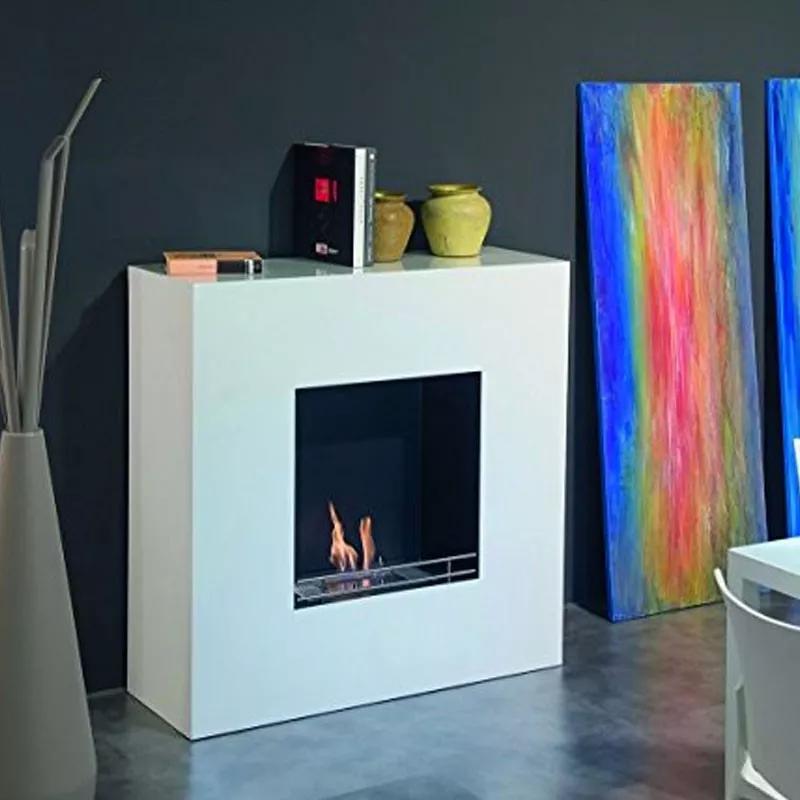 Gran chimenea de etanol Elite Color Blanco