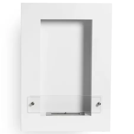 VertigoChimenea de etanol de pared , 80x56x16cm Color Blanco