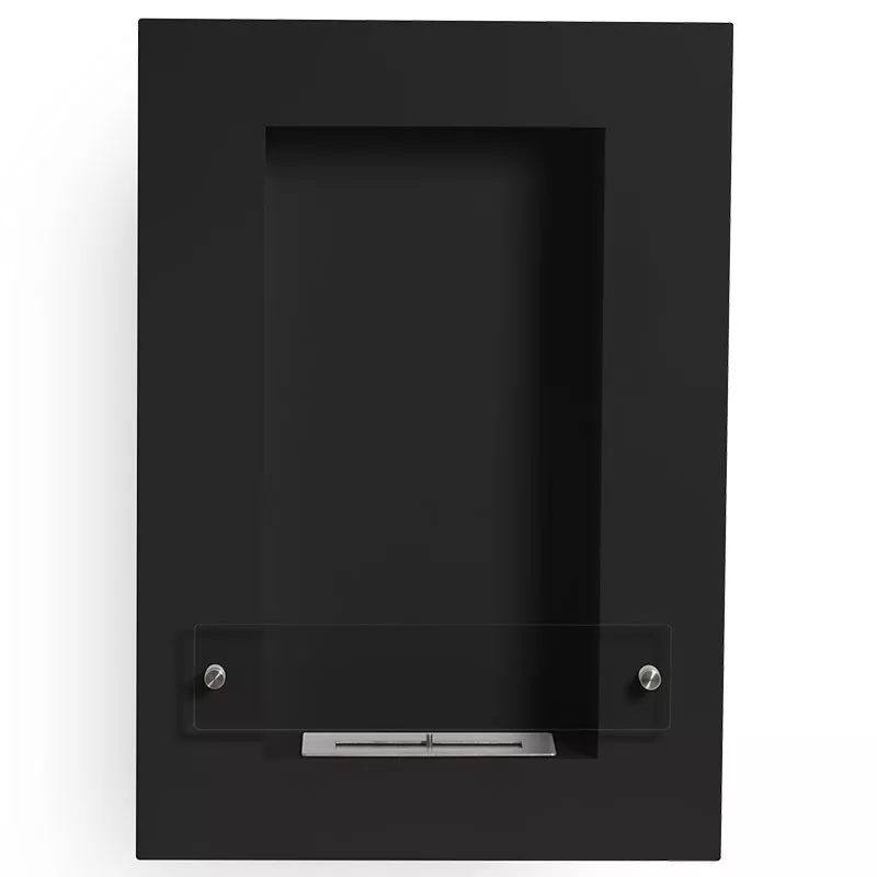 VertigoChimenea de etanol de pared , 80x56x16cm Color Negro