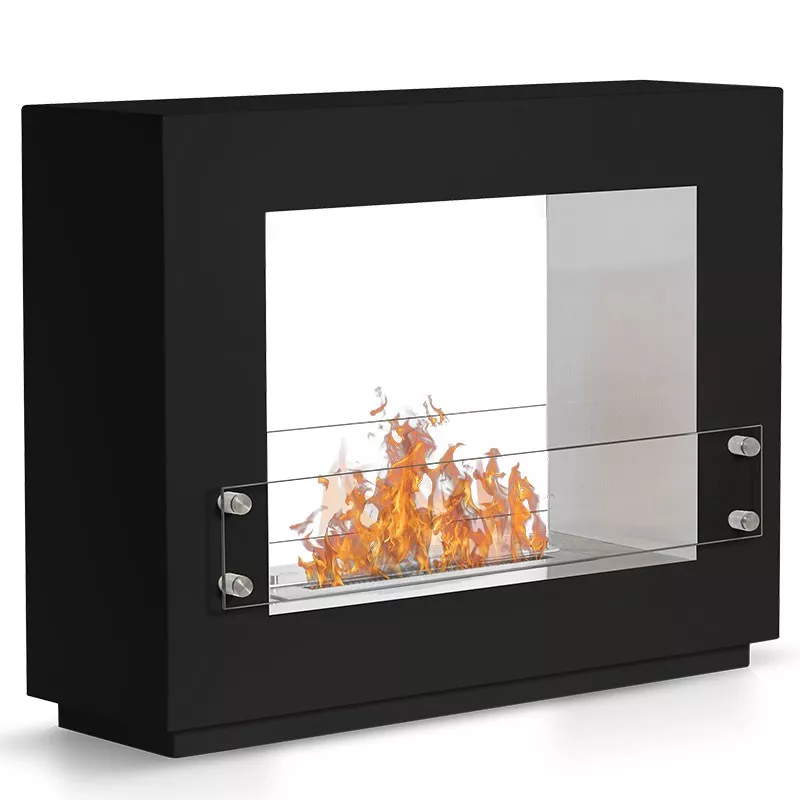 Chimenea ecológica de pie Zenith Color Negro