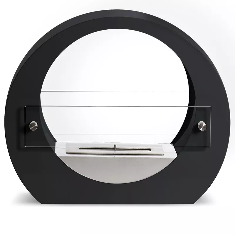 Chimenea de etanol de pie Manhattan, 2,7 kW Color Negro