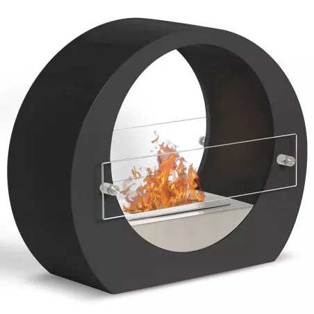 Chimenea de etanol de pie Manhattan, 2,7 kW Color Negro