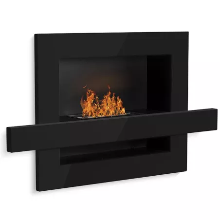 Chimenea urbana de bioetanol, 110x65x24cm Color Negro