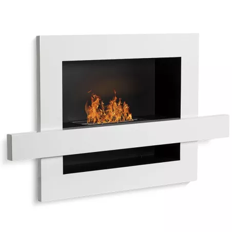 Chimenea urbana de bioetanol, 110x65x24cm Color Blanco