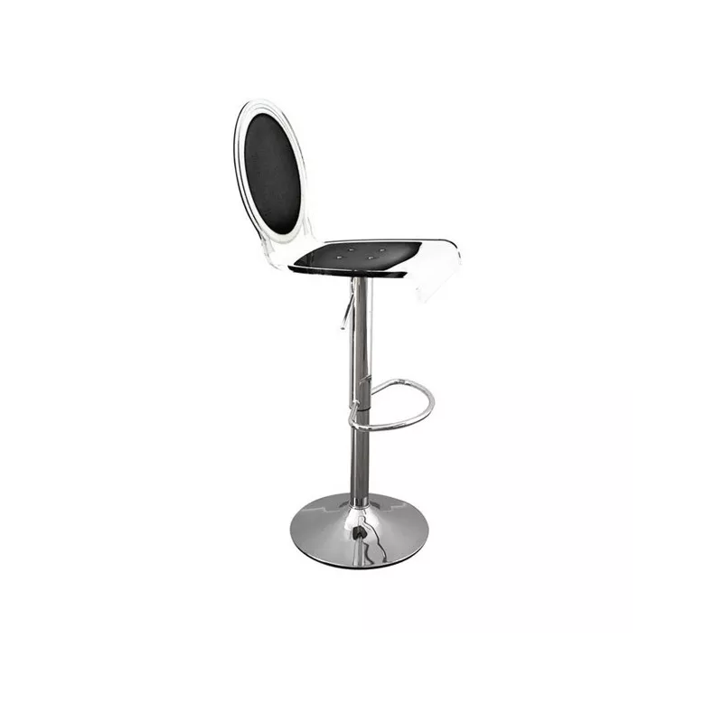 Taburete de bar transparente Sixteen Color Negro