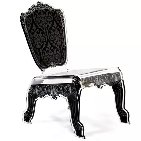 Silla baja barroca Acrila Color Negro