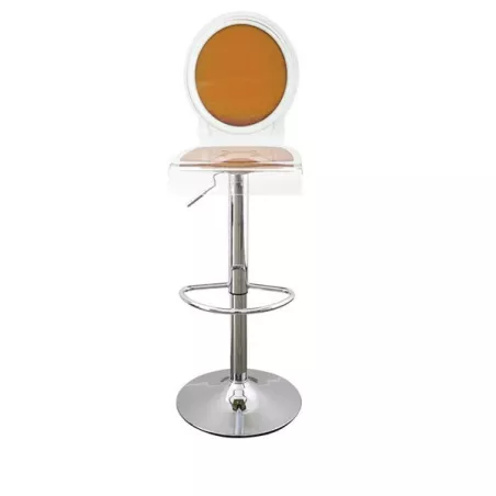 Taburete de bar transparente Sixteen Color Naranja