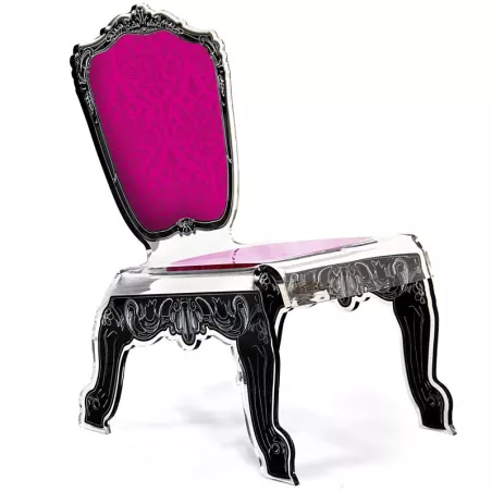 Silla baja barroca Acrila Color Rosa