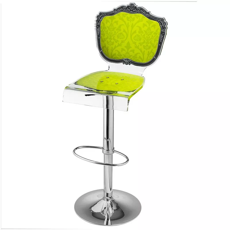 Taburete Capiton de plexiglás sobre bastidor Color Anís verde